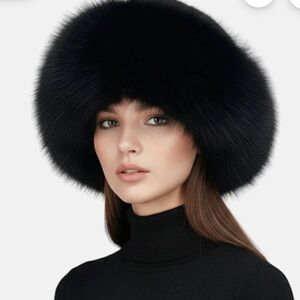 New Mink Vincent and Bill Black Mink Hat Gorgeous